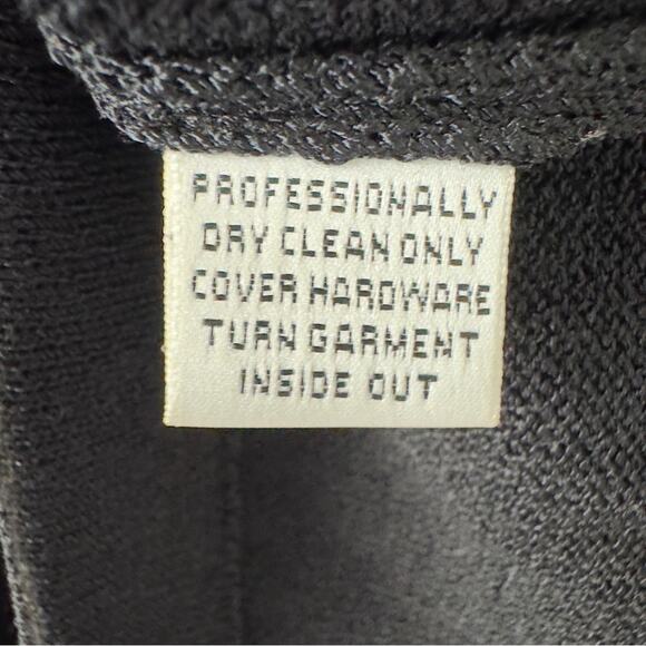 St. John Sheer Embellished Waist Evening Dress Long Sleeve Sparkly Rhinestones - Picture 13 of 15